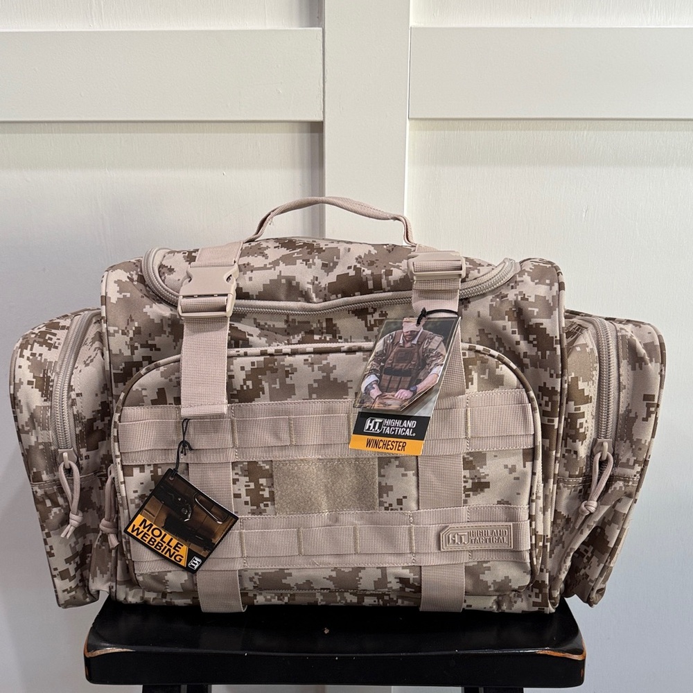 Highland Tactical - Desert Digi Camo Duffel Bag - Tan